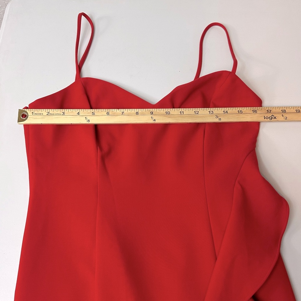 Likely Women’s Laverna Ruffled Classic Mini Sweetheart Dress in Red Size 10 NWT - Picture 8 of 10